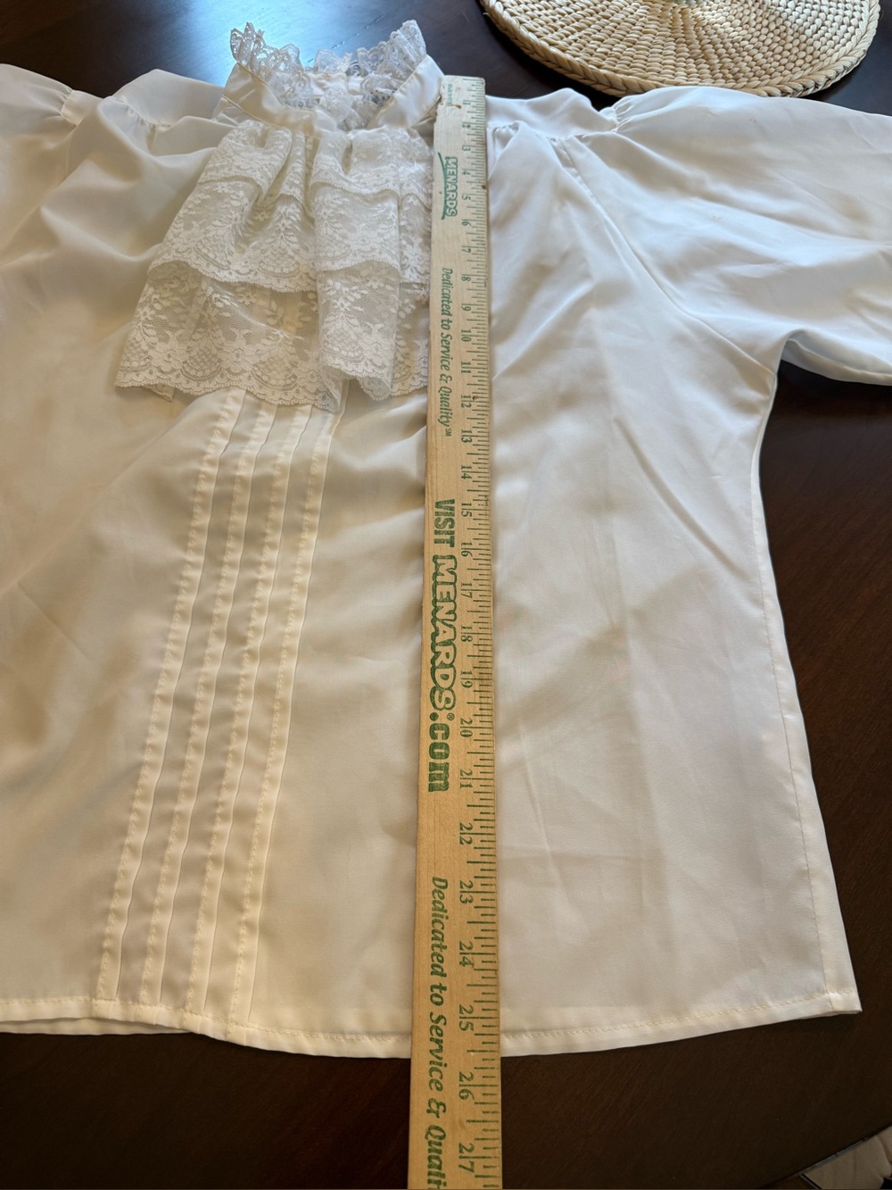 VTG Lady Manhattan White Blouse size 14 - Picture 13 of 14